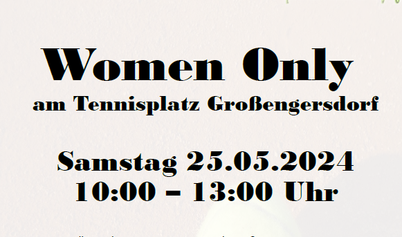 WomansOnly Tennis
